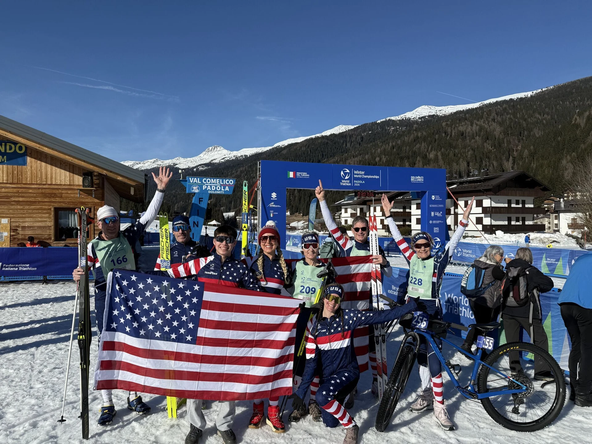 Team USA during the Winter Duathlon Championships